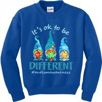 Autism Awareness Acceptance Its Ok To Be Different Cool Gift Kids Sweatshirt