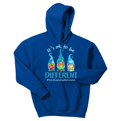 Autism Awareness Acceptance Its Ok To Be Different Cool Gift Kids Hoodie