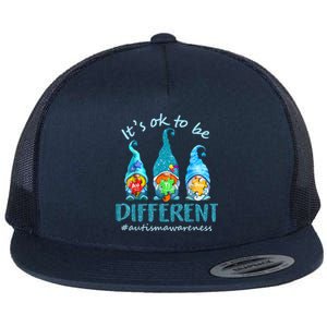 Autism Awareness Acceptance Its Ok To Be Different Cool Gift Flat Bill Trucker Hat