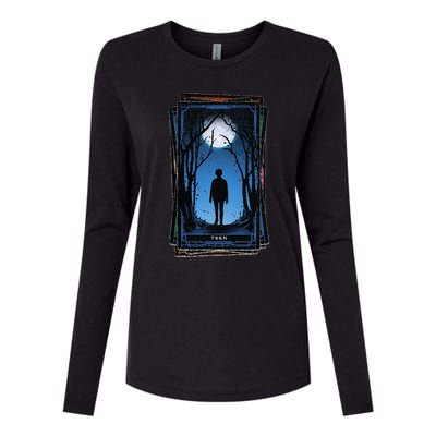 Agatha All Along + Teen Tarot Card Womens Cotton Relaxed Long Sleeve T-Shirt