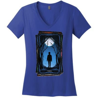 Agatha All Along + Teen Tarot Card Women's V-Neck T-Shirt