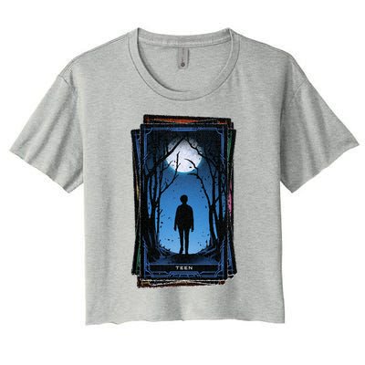 Agatha All Along + Teen Tarot Card Women's Crop Top Tee