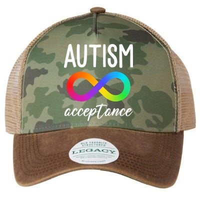 Autism Acceptance Awareness Legacy Tie Dye Trucker Hat