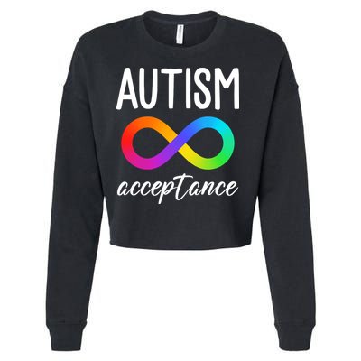 Autism Acceptance Awareness Cropped Pullover Crew