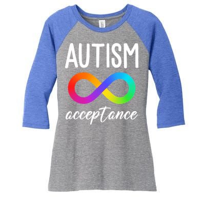 Autism Acceptance Awareness Women's Tri-Blend 3/4-Sleeve Raglan Shirt