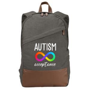 Autism Acceptance Awareness Cotton Canvas Backpack