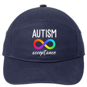 Autism Acceptance Awareness 7-Panel Snapback Hat