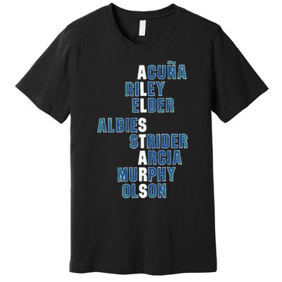 Atlanta AllStars Acuna Jr Austin Riley Bryce Elder Ozzie Albies Spencer Strider Premium T-Shirt