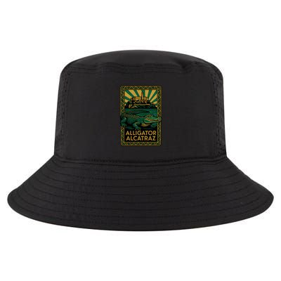 Alligator Alcatraz Art Deco Cool Comfort Performance Bucket Hat