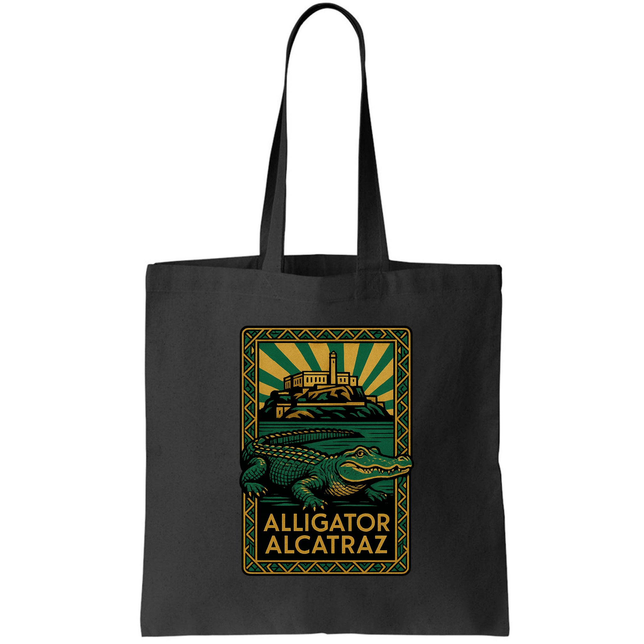 Alligator Alcatraz Art Deco Bag