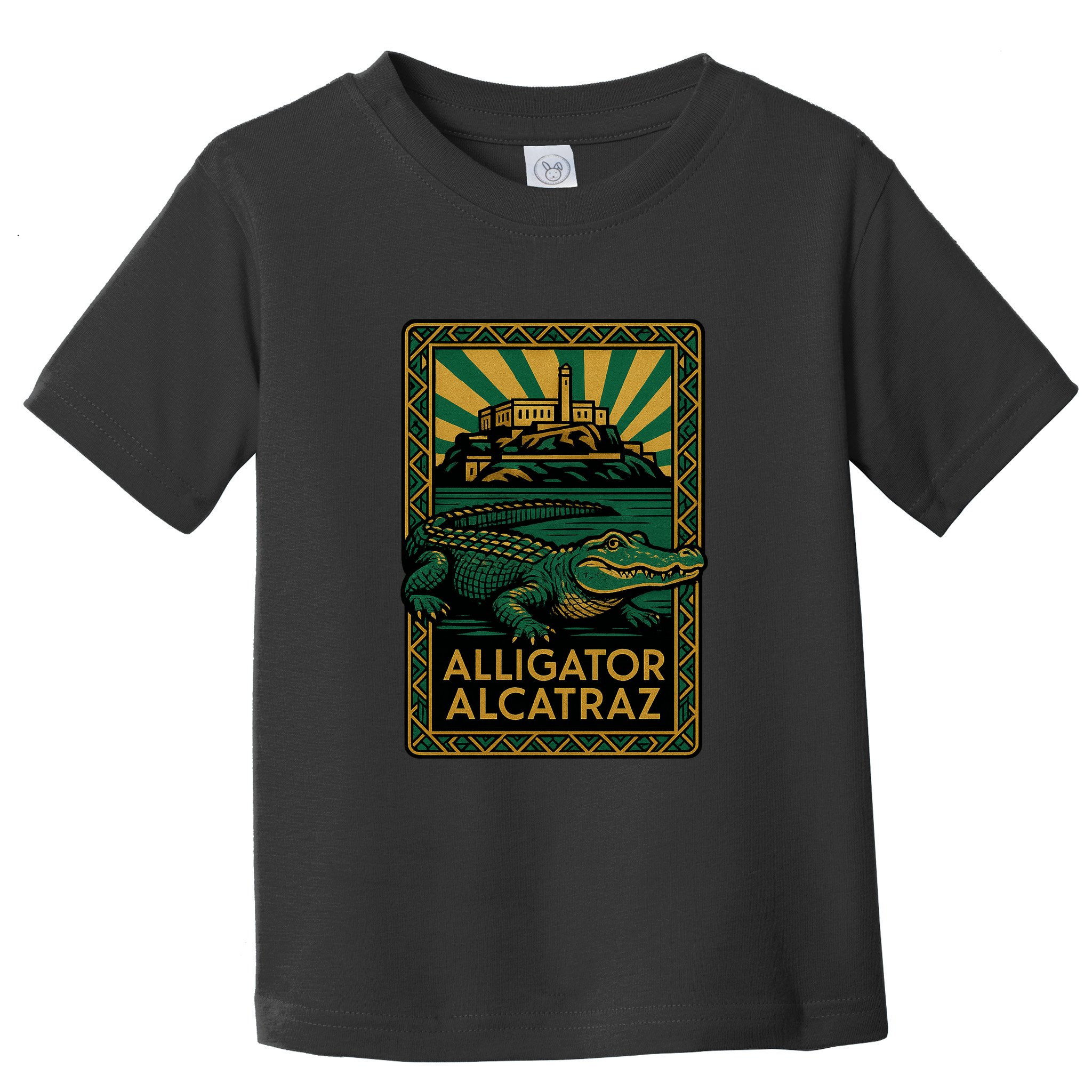 Alligator Alcatraz Art Deco Toddler T-Shirt