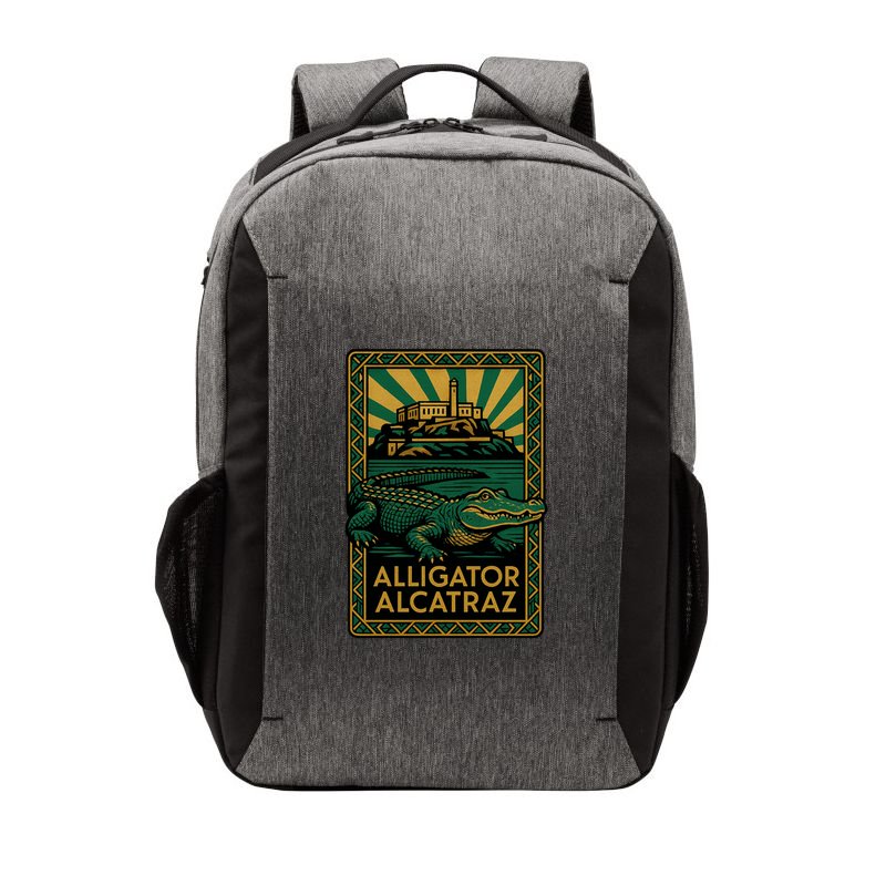 Alligator Alcatraz Art Deco Vector Backpack
