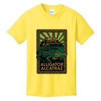Alligator Alcatraz Art Deco Kids T-Shirt