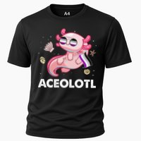 Ace Axolotl Asexual Pride Flag Mexican Salamander LGBTQ Cooling Performance Crew T-Shirt