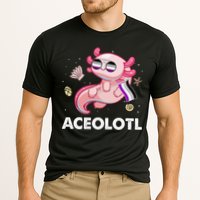 Ace Axolotl Asexual Pride Flag Mexican Salamander LGBTQ Cooling Performance Crew T-Shirt
