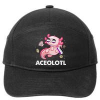 Ace Axolotl Asexual Pride Flag Mexican Salamander LGBTQ 7-Panel Snapback Hat