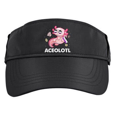 Ace Axolotl Asexual Pride Flag Mexican Salamander LGBTQ Adult Drive Performance Visor