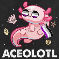 Ace Axolotl Asexual Pride Flag Mexican Salamander LGBTQ Adult Drive Performance Visor