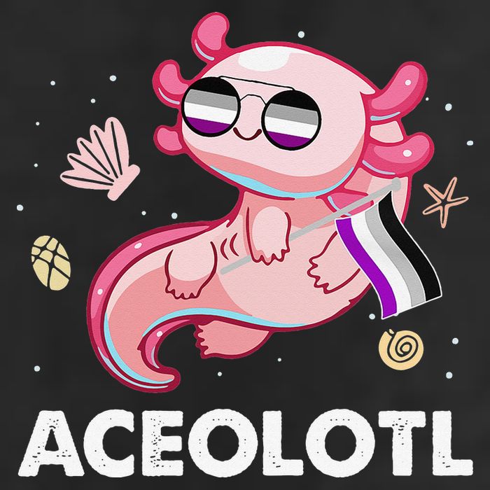Ace Axolotl Asexual Pride Flag Mexican Salamander LGBTQ Adult Drive Performance Visor