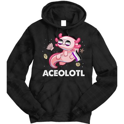 Ace Axolotl Asexual Pride Flag Mexican Salamander LGBTQ Tie Dye Hoodie