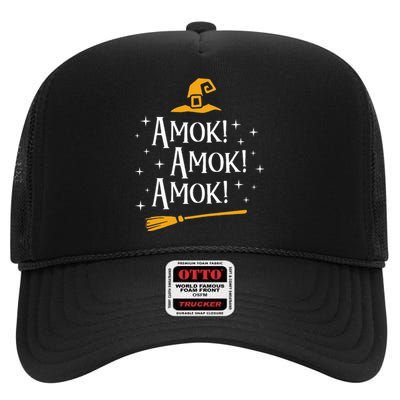 Amok Amok Amok Cute Costume Idea Sisters Halloweens High Crown Mesh Back Trucker Hat