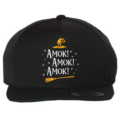 Amok Amok Amok Cute Costume Idea Sisters Halloweens Wool Snapback Cap