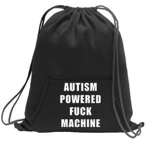 Autism Awareness Autism Powered Fck Machine Sweatshirt Cinch Pack Bag