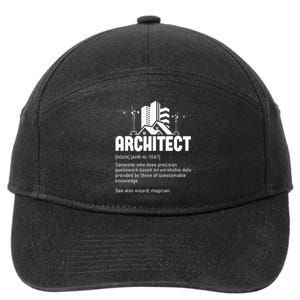 Architect Architecture Artwork Design Building Planner 7-Panel Snapback Hat