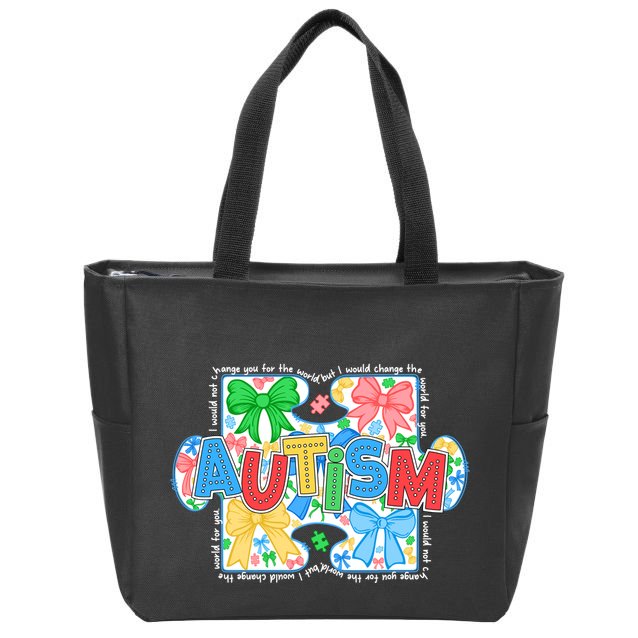 Autism Awareness Zip Tote Bag
