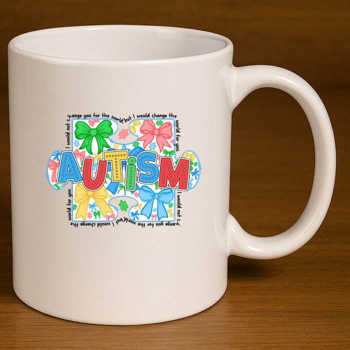 Autism Awareness 11oz C Handle Ceramic Mug