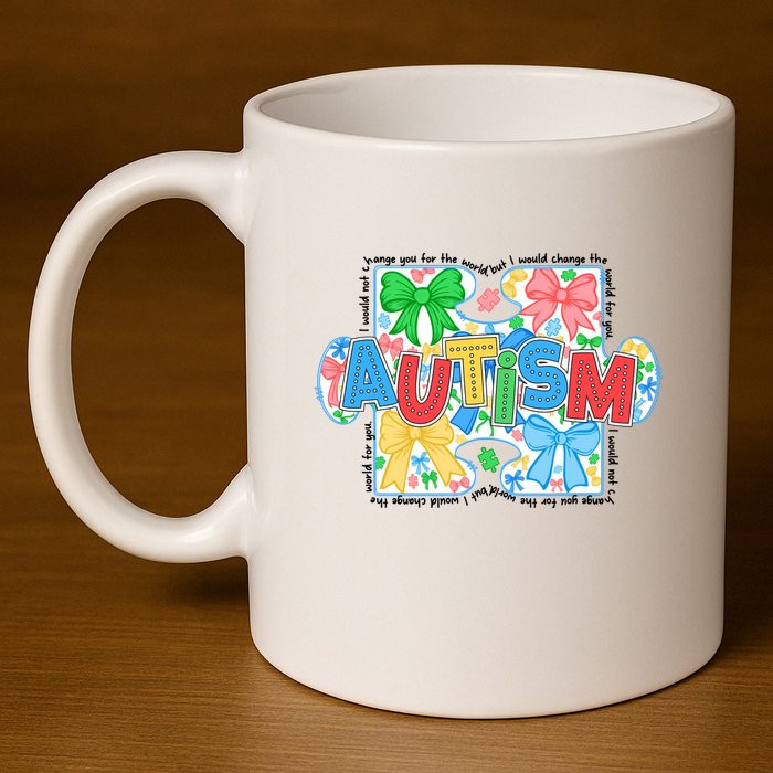 Autism Awareness 11oz C Handle Ceramic Mug