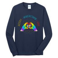 Autism Awareness Accept Understand Love ASD Heart Tall Long Sleeve T-Shirt