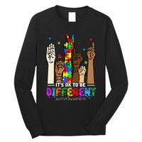 Autism Awareness Acceptance Women Its Ok To Be Different Long Sleeve Shirt