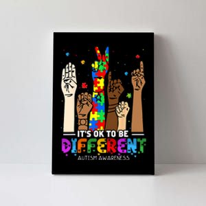 Autism Awareness Acceptance Women Its Ok To Be Different Canvas