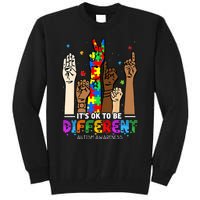 Autism Awareness Acceptance Women Its Ok To Be Different Tall Sweatshirt