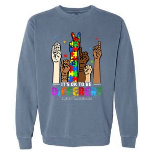 Autism Awareness Acceptance Women Its Ok To Be Different Garment-Dyed Sweatshirt