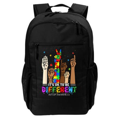 Autism Awareness Acceptance Wo Kid Its Ok To Be Different Backpack