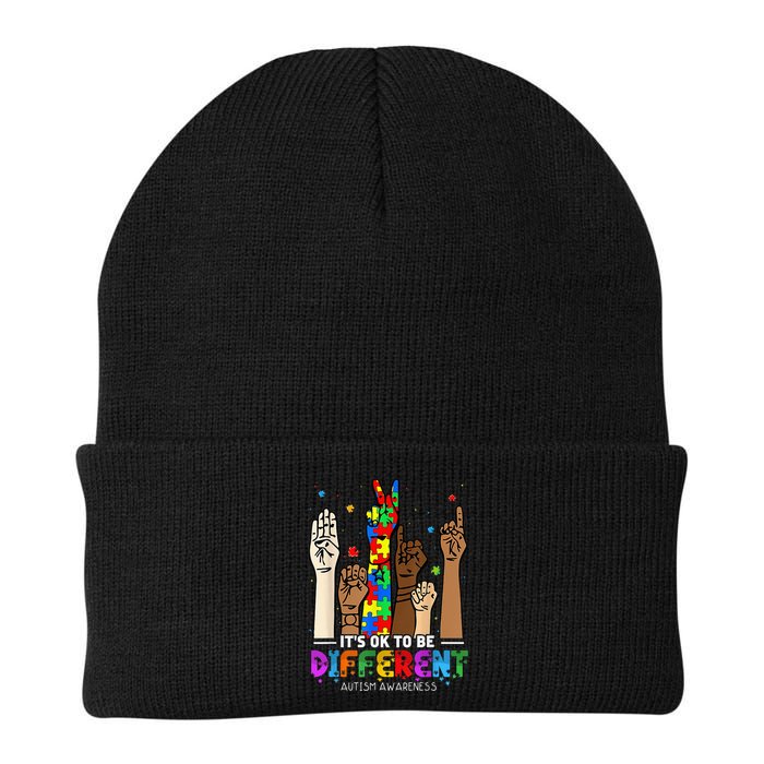 Autism Awareness Acceptance Wo Kid Its Ok To Be Different Beanie