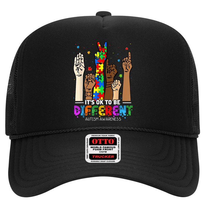Autism Awareness Acceptance Wo Kid Its Ok To Be Different Hat