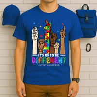 Autism Awareness Acceptance Wo Kid Its Ok To Be Different T-Shirt