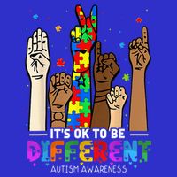 Autism Awareness Acceptance Wo Kid Its Ok To Be Different T-Shirt