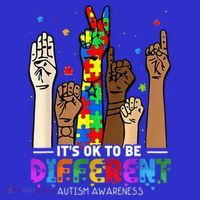 Autism Awareness Acceptance Wo Kid Its Ok To Be Different Button