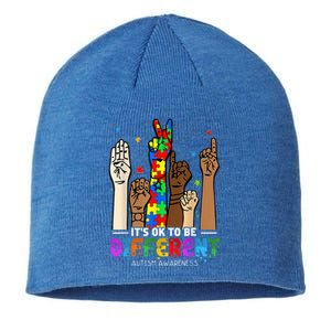 Autism Awareness Acceptance Wo Kid Its Ok To Be Different Sustainable Beanie