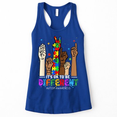 Autism Awareness Acceptance Wo Kid Its Ok To Be Different Womens Tank Top