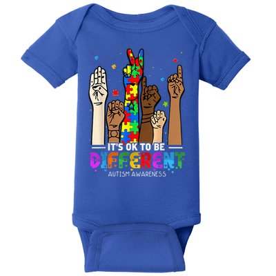 Autism Awareness Acceptance Wo Kid Its Ok To Be Different Baby Bodysuit