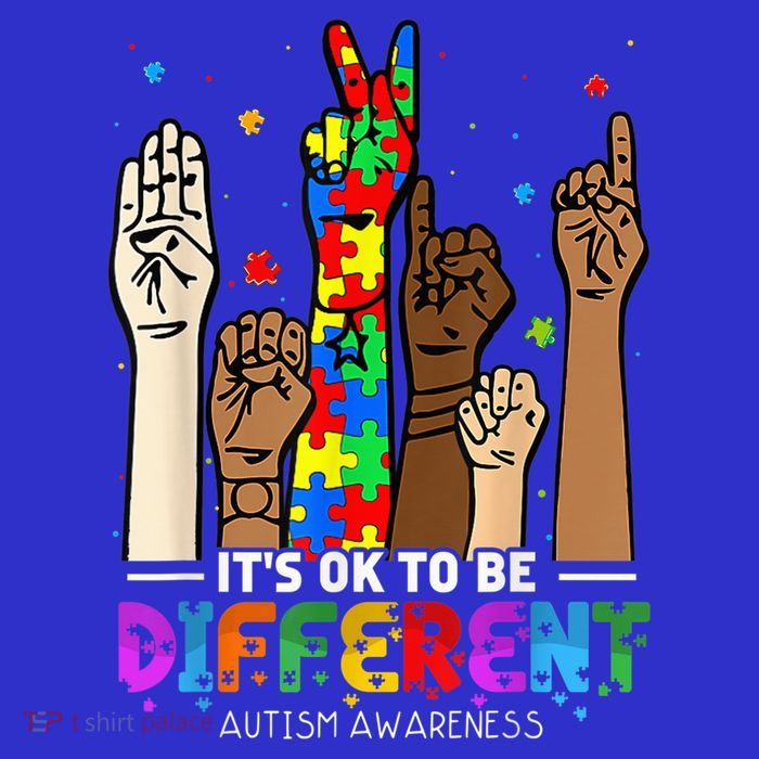 Autism Awareness Acceptance Wo Kid Its Ok To Be Different Tank Top