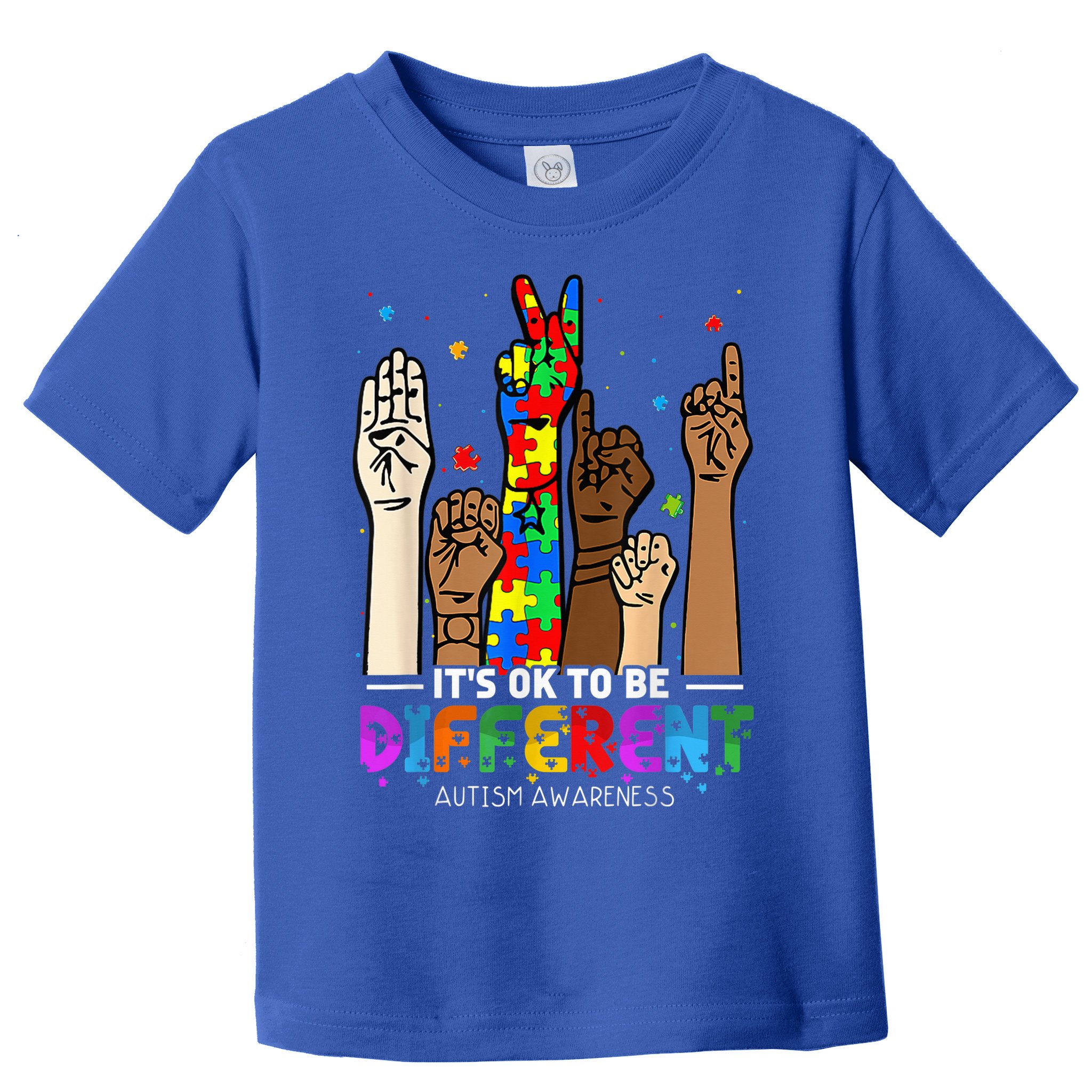 Autism Awareness Acceptance Wo Kid Its Ok To Be Different Toddler T-Shirt