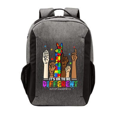 Autism Awareness Acceptance Wo Kid Its Ok To Be Different Vector Backpack