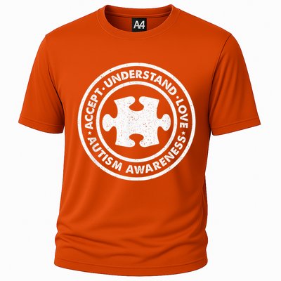 Autism Awareness Accept Understand Love Vintage  Wo Cooling Performance Crew T-Shirt