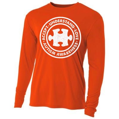 Autism Awareness Accept Understand Love Vintage  Wo Cooling Performance Long Sleeve Crew